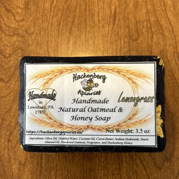 Handmade Natural Oatmeal & Honey Soap - Picture 4 of 4